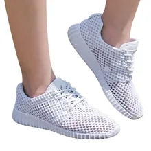 Мужская и wo Мужская Спортивная обувь дышащие полые кроссовки с сеткой Путешествия Прогулки удобная спортивная обувь для женщин 40J5