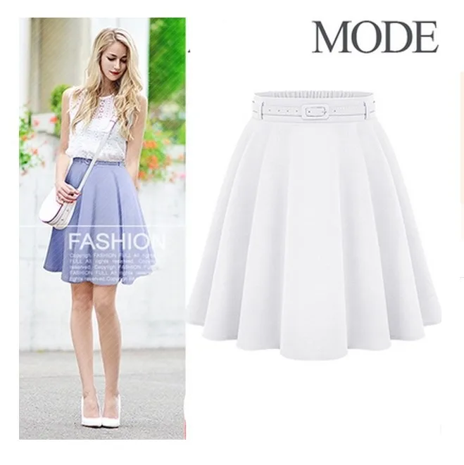 Women's Casual Medium Knee-length Skirts Retro Stylish Female High Waist Ball Gown Skirts Femininas Vintage Women Long Skirt white tennis skirt