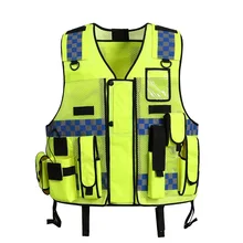 Высокая видимость ночные Светоотражающие безопасные одежда Светоотражающие светофоры дышащая сетка жилет для печати