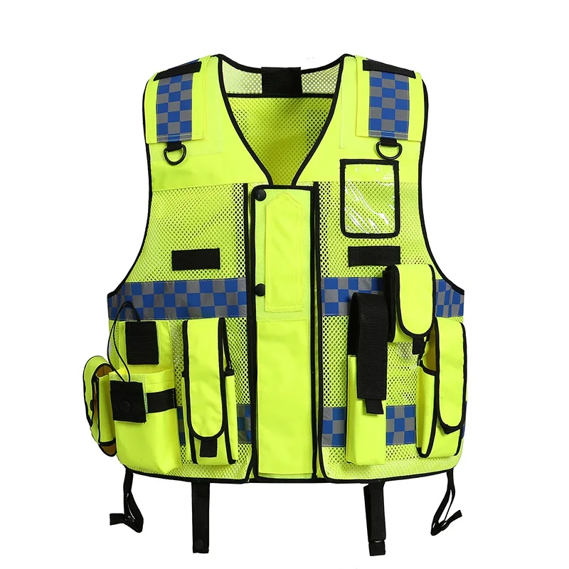 High Visibility Night Reflective Safety Clothing Reflective  Traffic  Breatable Mesh Vest Printable