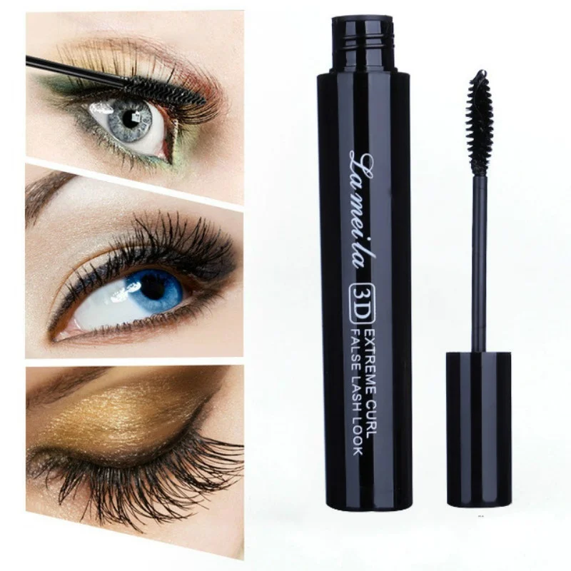 Mascara Waterproof Thick Curling Long Eyelash Eyes Makeup Brush Volume