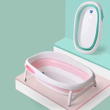 

Non-Slip Portable Folding Infant Bath Tub Foldable Shower Basin Collapsible Baby Bathtub Baby Shower