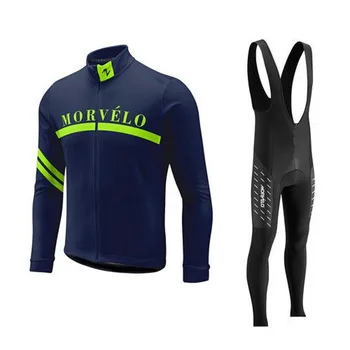 

2019 New Pro Team Cycling Clothes Men long sleeve Jersey Suit Outdoor Riding Bike MTB Clothing Bib Long Pants Set K022602