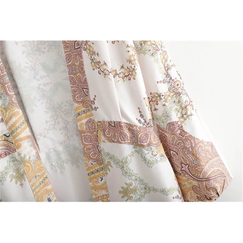 2019 Women Beach Kimono Cardigan Bohemian Floral Print Loose Robe Female Casual Beach Party Kimono Femme Sundress