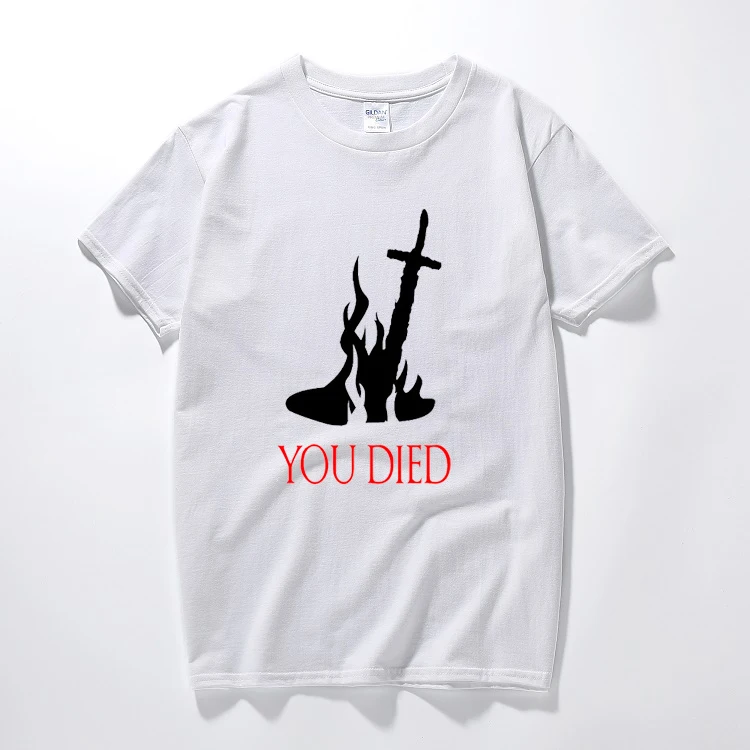 Dark Souls 2 Usted murió camiseta hoguera Mens edición alabanza preparar Brave Sun Tee algodón de manga corta Camiseta de verano top camisetas Dark Souls 2 Usted murió camiseta hoguera Mens edición alabanza preparar Brave Sun Tee algodón de manga corta Camiseta de verano top camisetas