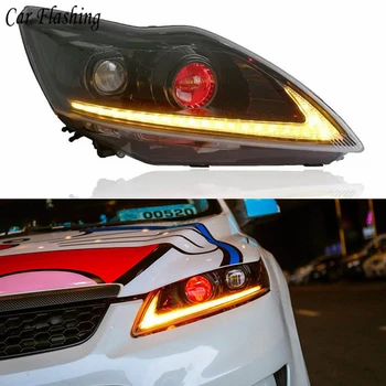 

2Pcs LED Headlights For Ford Focus 2009 2010 2011 led car lights Angel eyes xenon HID KIT Fog lights LED Daytime Running Lights