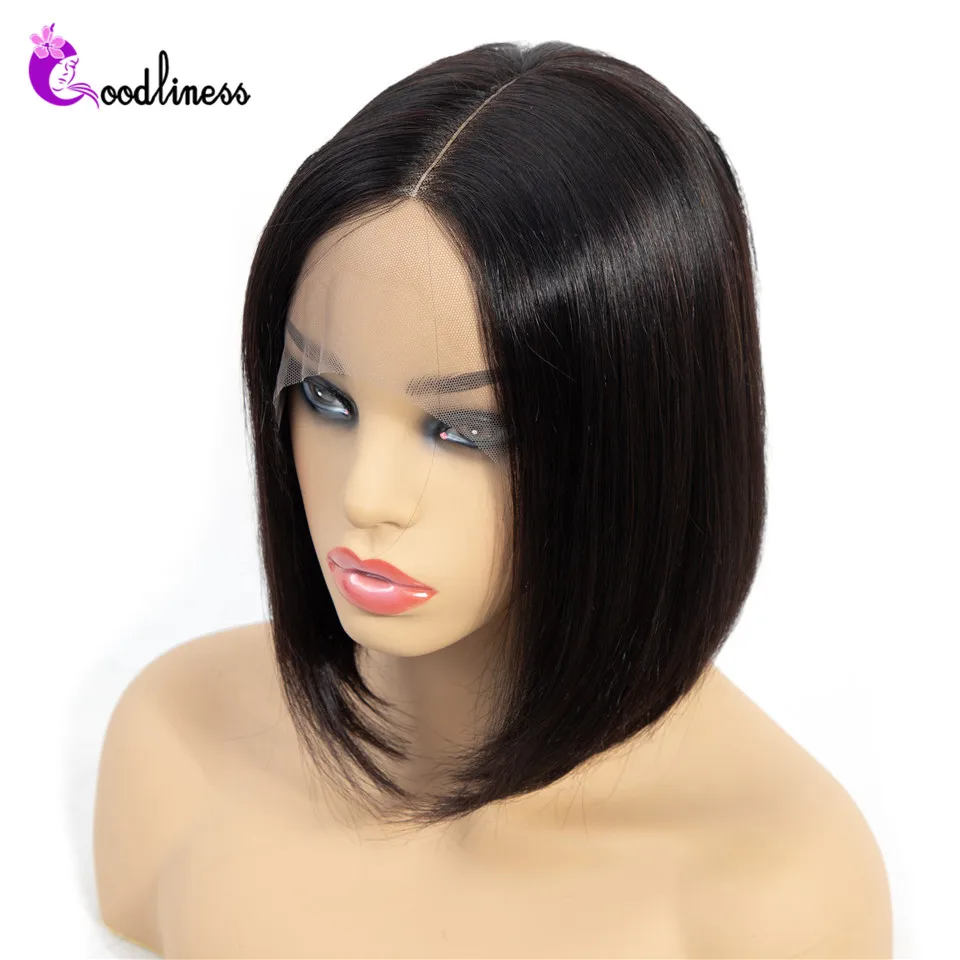Glueless Short Bob Wig Lace Front Human Hair Wigs Remy Brazilian