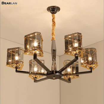 

Modern Crystal Chandelier Light Modern Glass Hanging Suspension Lamp for Living room Bedroom Hotel Project Lustres Lighting