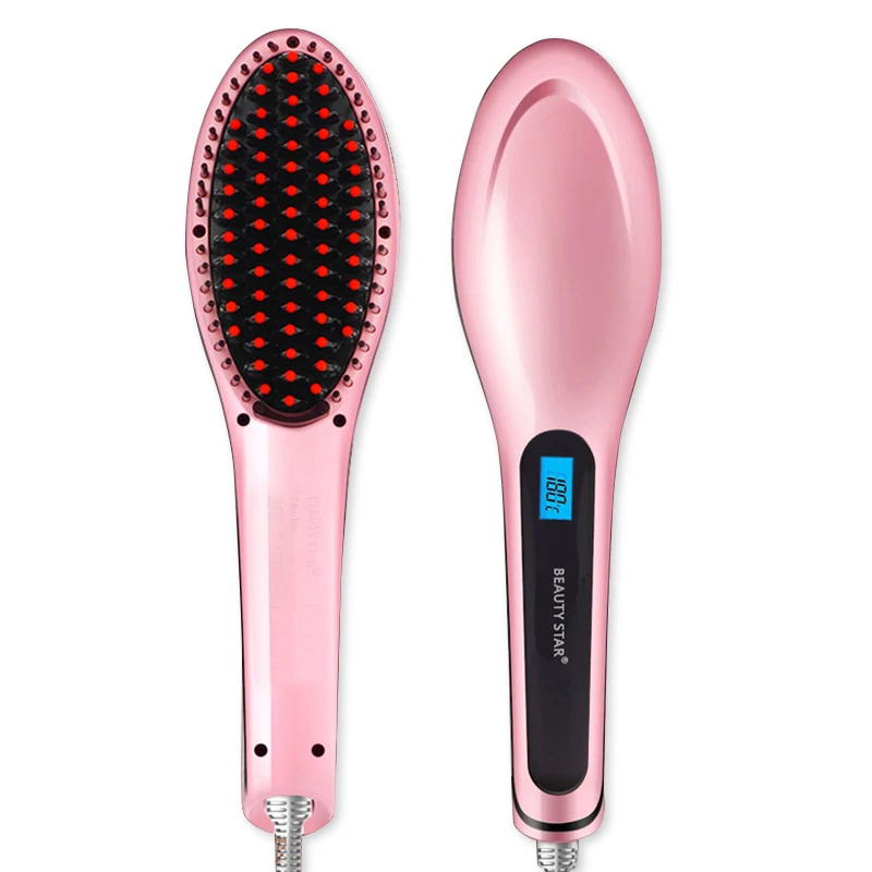 

LED Hair Straightener Brush Electric Hair Brush Fast Hair Straightener Electric brush comb Irons Auto Straight Hair Comb brush