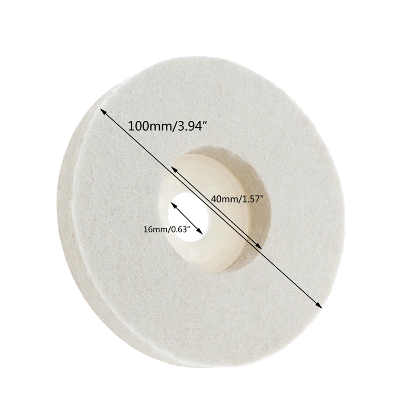 4 дюймов круглый полировки колеса диаметром 100 мм фетр полировальная подушка ткань Полировка колёса