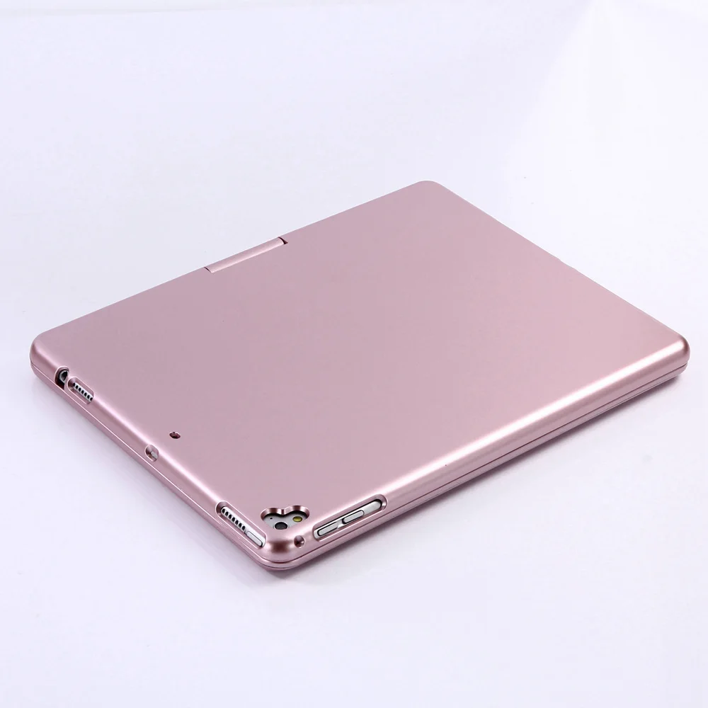  For iPad 9.7 2018 360 Degree Rotation Wireless Bluetooth Russian/Hebrew/Spanish Keyboard Case Cover