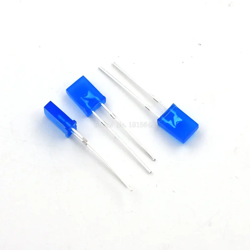 

100PCS/LOT 2*5*7mm Square LED Blue light-emitting diode 2X5X7 LED Diode