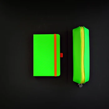 

NEON Bundle: Plain Notebook Journal + Pencil Case (penal)