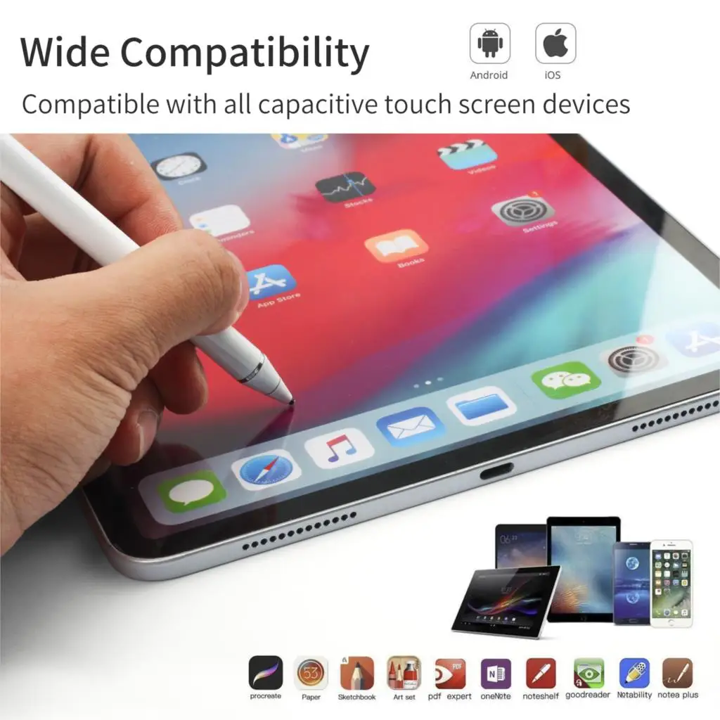 Карандаш для мобильных телефонов, универсальный стилус, стилус для iPhone iPad Mini Touch iPad Чехол для Ipad pro 11 Аксессуары-карандаш