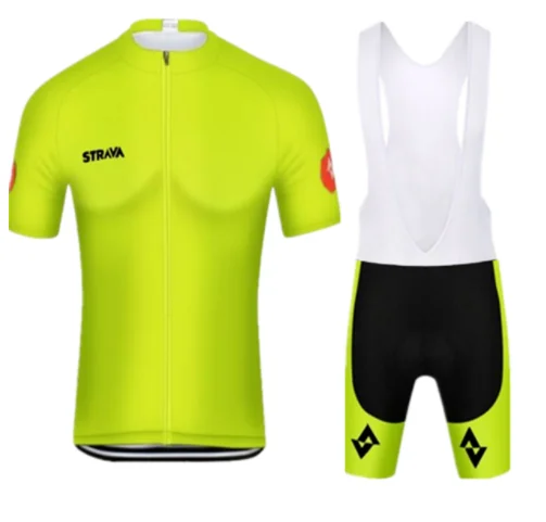 nuevo! STRAVA Ciclismo Jersey corto ropa de ciclismo maillot одежда для велоспорта комплект велосипедная одежда гелевая накладка респираемая