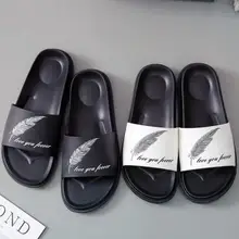 Женские летние модные Нескользящие шлепанцы для ванной; домашняя и уличная одежда; мужские сандалии; тапочки