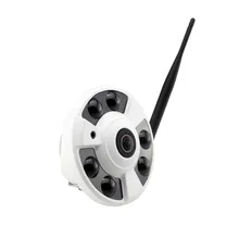 720P WiFi audio wireless high-definition wide-angle fisheye IP network surveillance camera P2P Onvif H.264 Night Vision Security