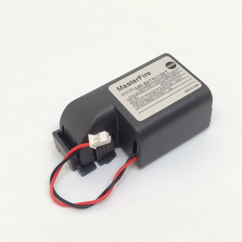 

MasterFire 6pcs/lot New MR-BAT6V1SET MR-J4 6V PLC Battery 2CR17335A WK17 Batteries with Wire Leads For Mitsuishi