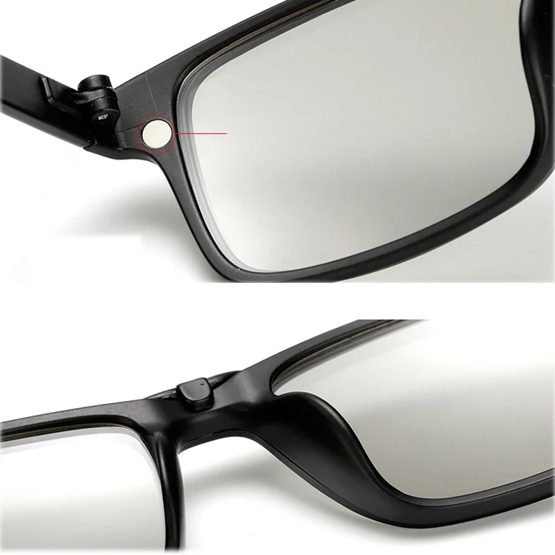 Brightzone для чтения круглые Ретро Винтажные диоптрийные очки лупа прицел с магнитной 3 шт. Поляризованные клип на солнцезащитные очки для женщин и мужчин