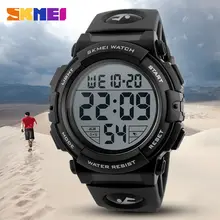 SKMEI Marque Multifonction LED Numérique Montres Hommes De Mode Sports de Plein Air Montre 50 M Montre-Bracelet Étanche Relogio Masculino 1258