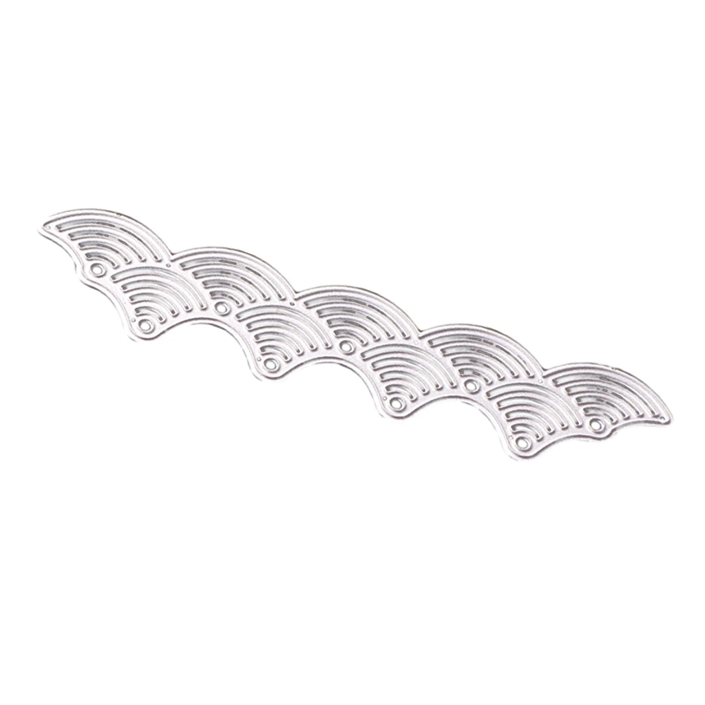 Metal Cutting Dies Wave Lace Edge Background for DIY Scrapbooking Paper Card Craft Embossing Photo Album Decoration Die Cuts