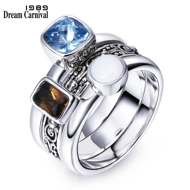 DreamCarnival1989 Unique Antique Ring For Women Men Vintage Party Jewelry Detach DreamCarnival1989 Unique Antique Ring For Women Men Vintage Party Jewelry Detach