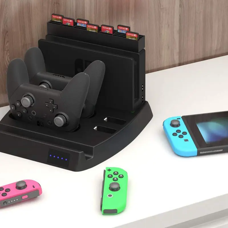 Зарядная подставка для nintendo Switch зарядная док-станция и игровой держатель для консоли переключателей, контроллеры Joy-Con, Switch Pro C