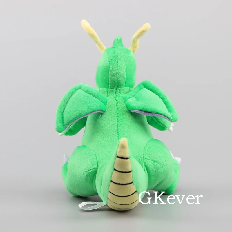 Мультфильм зеленый блестящий Dragonite плюшевая фигурка 21 см 9 ''dracolosse кукла чучело NWT игрушечные лошадки для детей