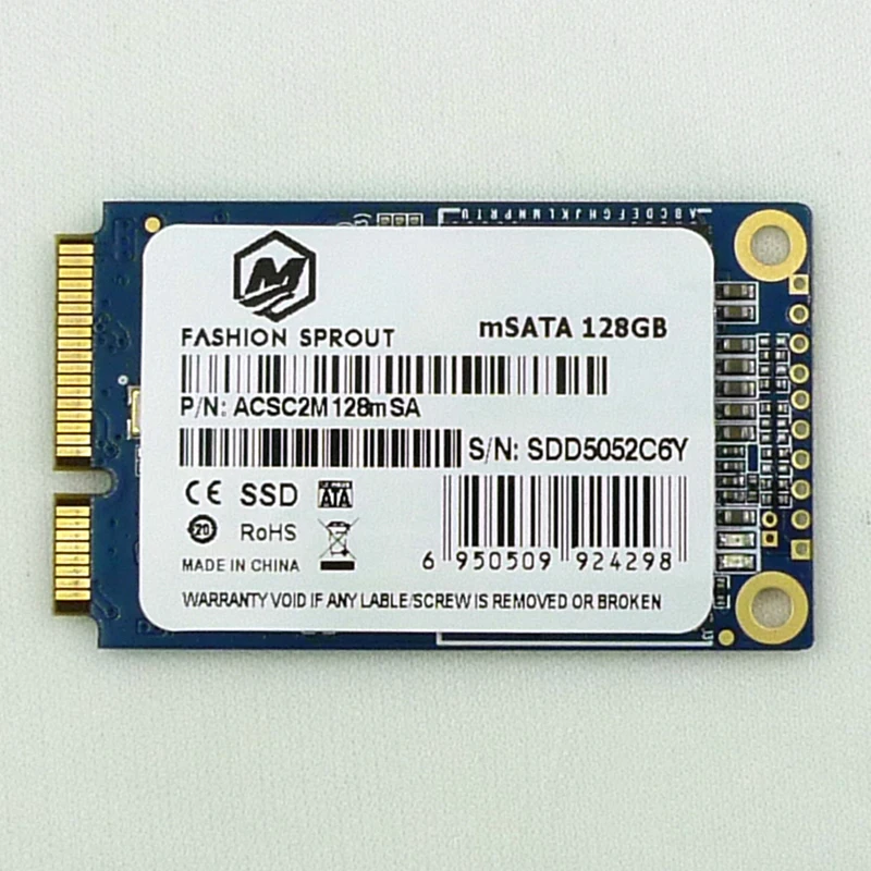 msata SSD 128GB sata3 sata2 ssd diskor for LENOVO Y470 X220 T520 T420 Z420 K26 k27 Hard Drive