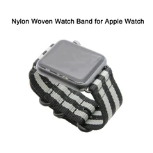 HAOBA тканый нейлоновый ремешок для часов Apple Watch Series 1 2 3 сменный ремешок для часов с адаптером для Apple Watch 38 мм 42 мм