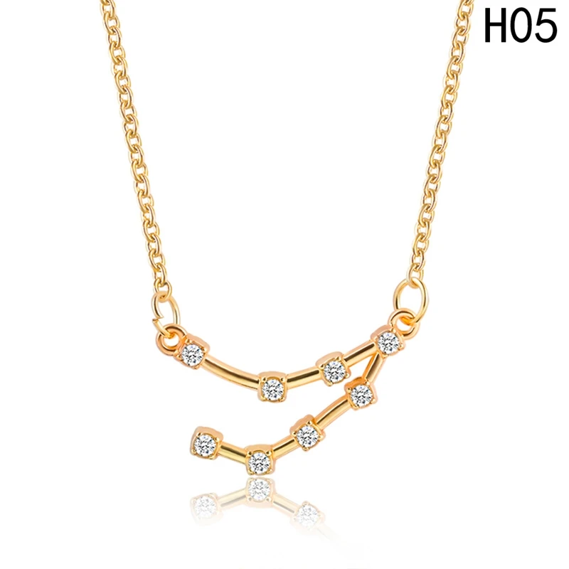 

Daisies One Piece Pendant Necklace Zodiac Sign Constellation Signs Necklaces For Women 12 Constellation Jewelry
