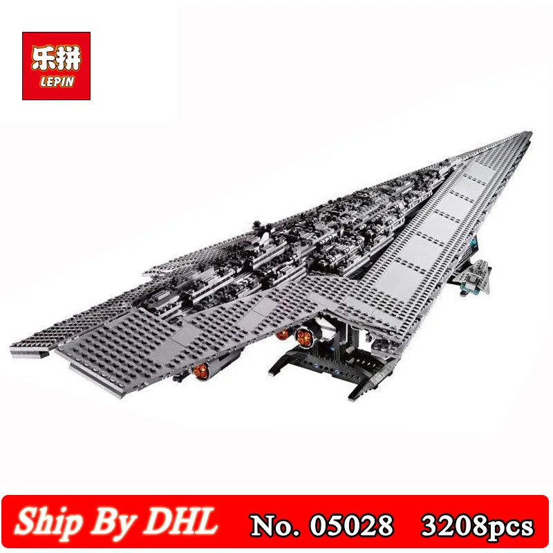 

In Stock DHL Lepin 05028 Execytor Star Wars Destroyer Model Building Kits Blocks 3208Pcs Bricks Children Toy Gift