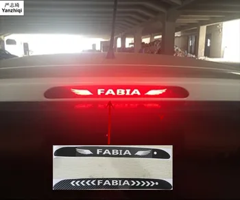 

Car-Styling Taillight Brake Lights Lamp Protector carbon fiber Covers 3D Sticker for Skoda FABIA 2008-2018 car Accessories 1PCS