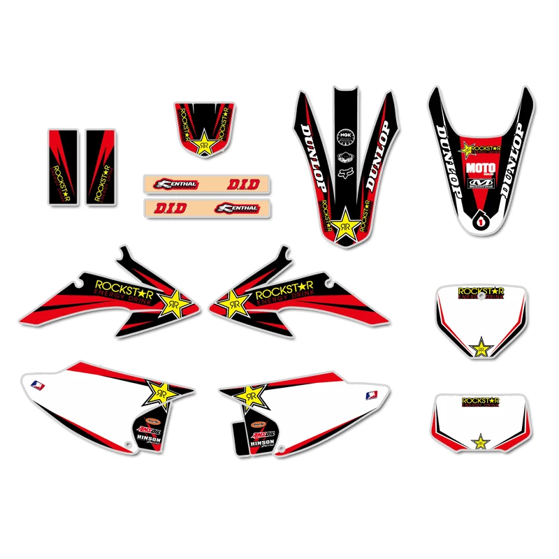 

0577 Star New Style TEAM GRAPHIC BACKGROUND FOR CRF150 CRF230 CRF150F CRF230F 2008 2009 2010 2011 2012 2013 2014