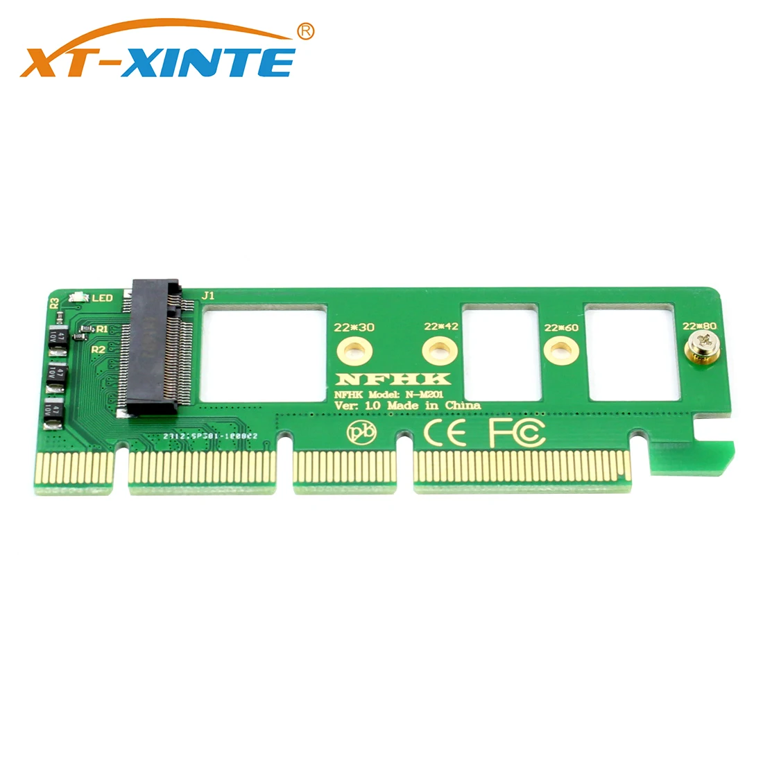 XT-XINTE PCIE to M.2 NVME Adapter XP941 SM951 PM951 A110 Converter PCI-E PCI Express 3.0 X4 X8 X16 to M Key M.2 NVME AHCI SSD