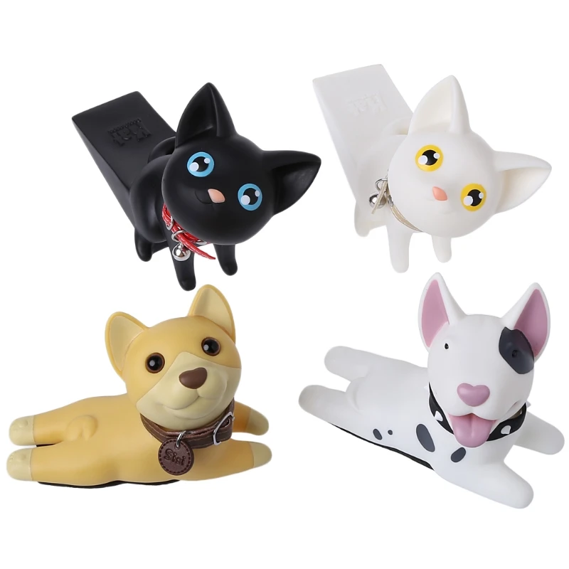 

Cute Cartoon Animal Door Stopper Bulldog Cat Children Safety Accessories For Bedroom Home Protect Door protect the wall Stopper