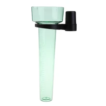 Polystyrene Rain Gauge Up to 35mm Measurement Tool For Garden Water Ground Transparent Light Green PS