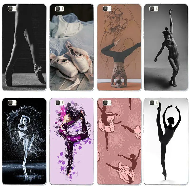 Фитнес бальных танцев Спортивные Мягкие TPU чехол для телефона huawei P8 P9 P10 P20 Lite Smart