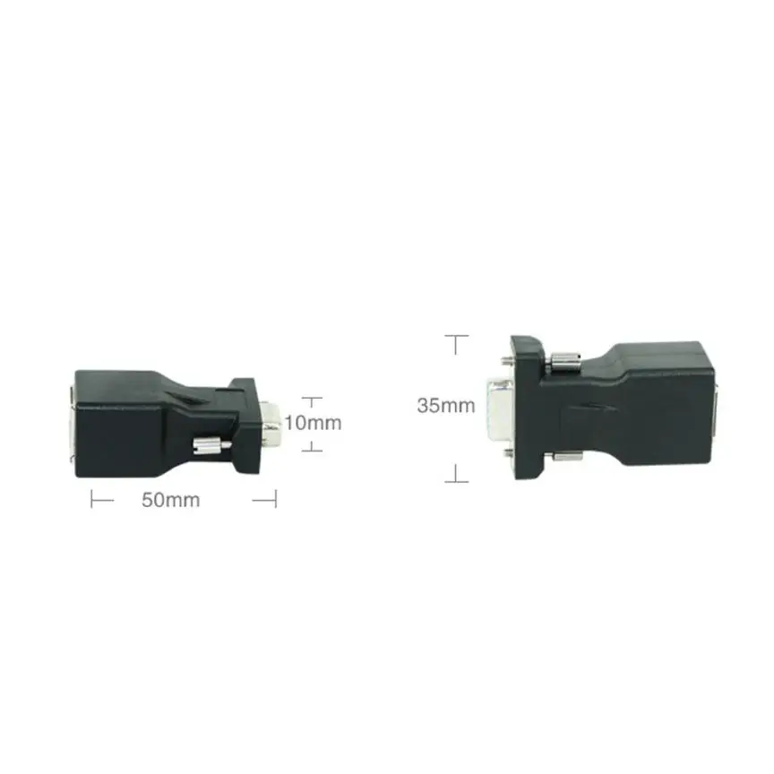 HIPERDEAL 1 пара VGA удлинитель Мужской Женский к LAN RJ45 CAT5 CAT6 20 м сетевой кабель адаптер