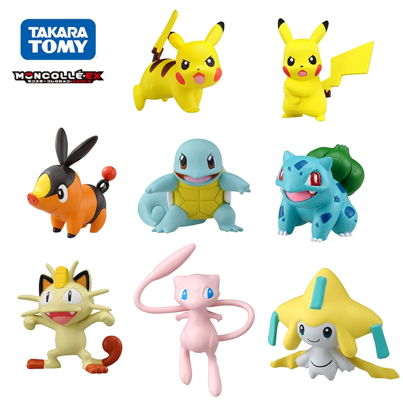 3 5 см Takara Tomy Pokemon Pikachu Moncolle EX Sun Moon мини игрушка Коллекция фигурка новая в