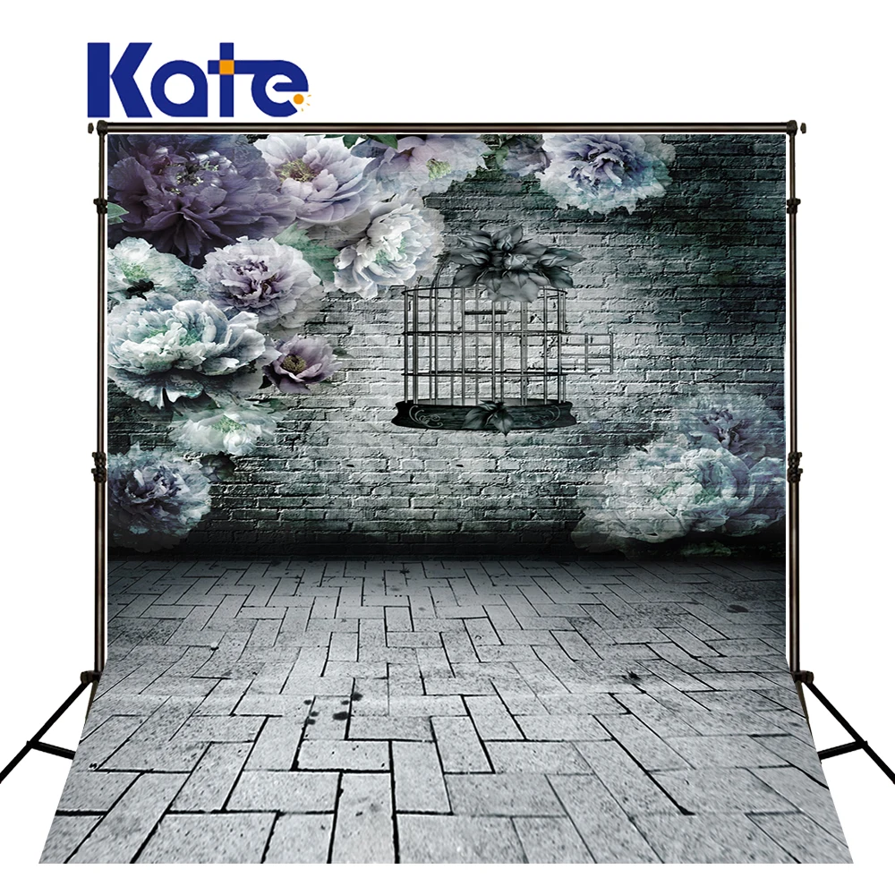 

KATE 8X10FT Retro Brick Wall Custom Photo Backdrops Window Nature Backdrops Flower Children Photo Background 3314 Lk