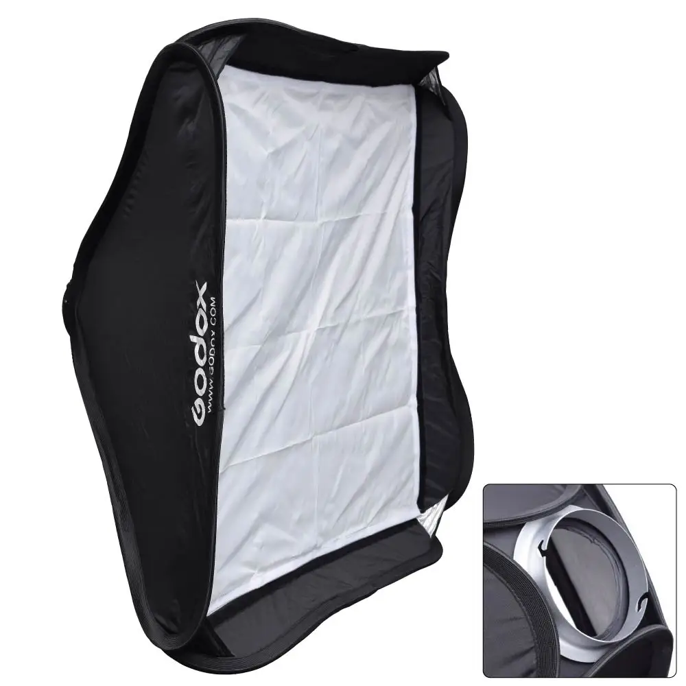 

Godox 80 x 80cm Collapsible Softbox Diffuser Elinchrom Mount for Studio Strobe