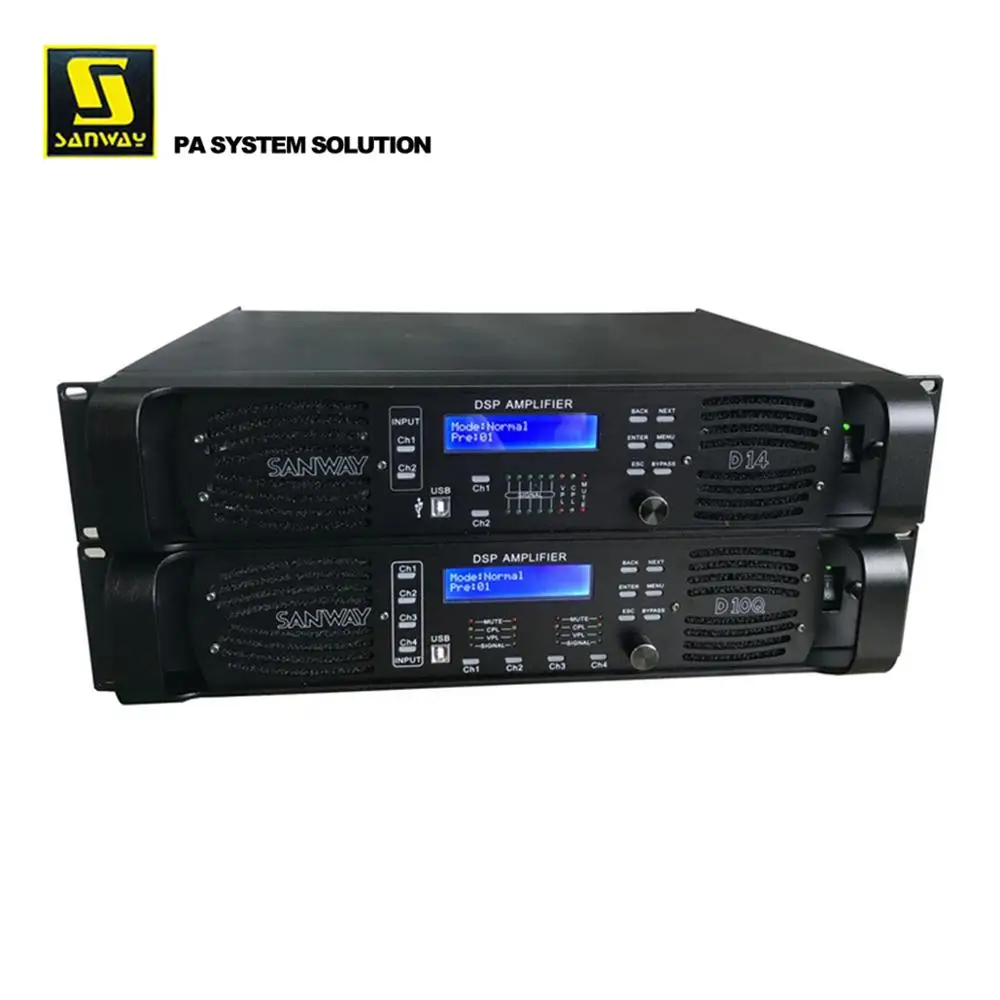 D14 7000 Вт стерео DSP сетевой усилитель мощности с функцией Wi-Fi | Электроника
