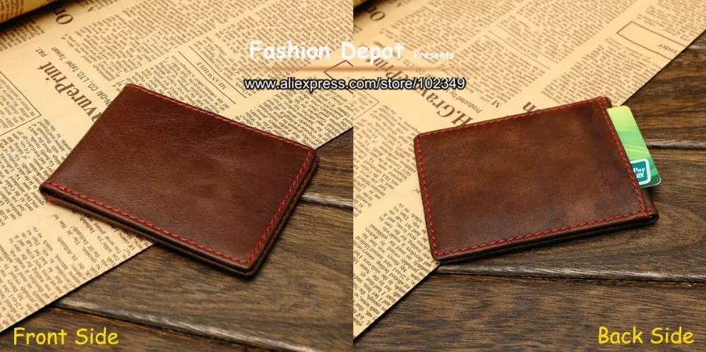 Genuine Leather Driver License Horizonal Style-2001