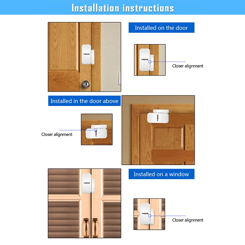 Fuers 3 шт./лот беспроводной дверной магнитный датчик детектор для WG11 wifi GSM PSTN домашняя охранная система голосовой сигнализации