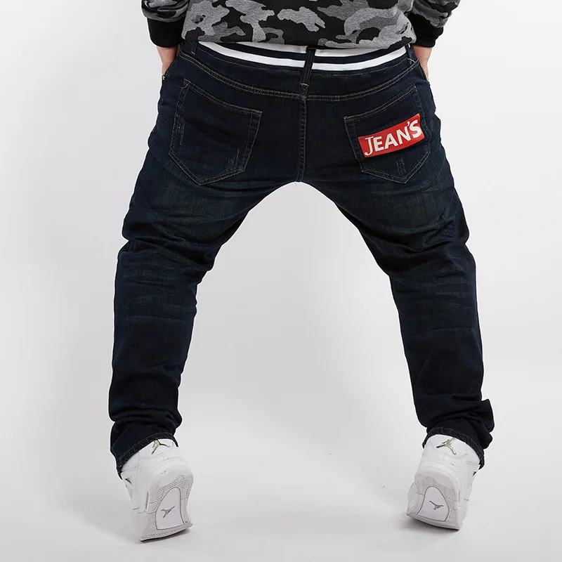 82 мужские прямые мужские джинсы плюс размер длинные брюки свободные мужские хип-хоп брюки экстра большие мужская одежда