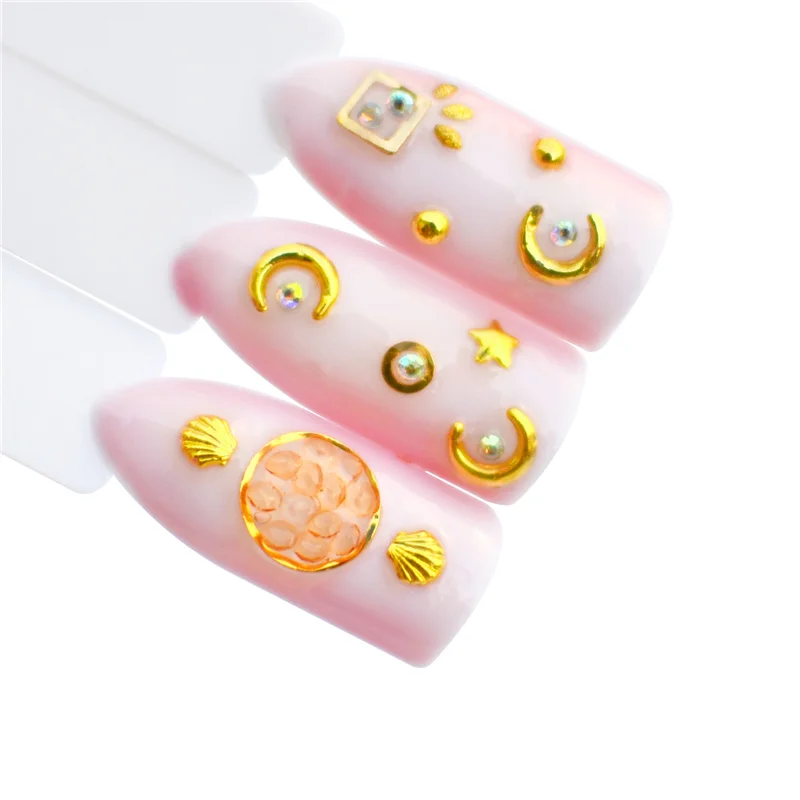 YWK 1440 шт Смешанные Блестящие Стразы для ногтей стекло, кристалл, камень, не заплатка с плоской задней поверхностью украшения ногтей набор