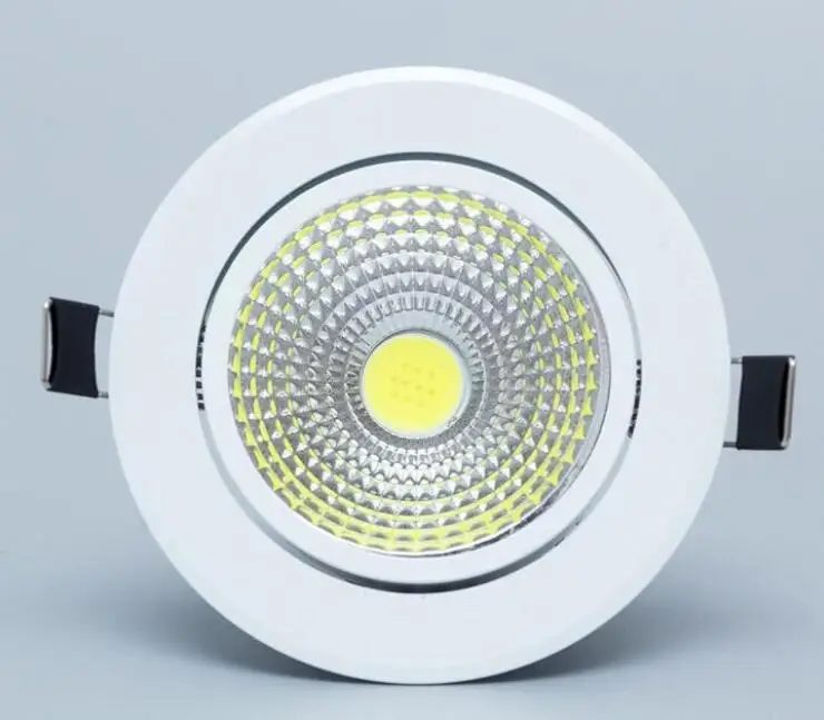 Emissor de Luz da Lâmpada Decoração do Teto Levou Downlight Super Brilhante Recesso Led Spot Dimmable Cob 3 w 5 7 12 Diodo ac - dc v 10x 4 7 W 12 W LED Spot DIODO
