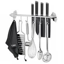 Кухонный нож из нержавеющей стали вешалка для хранения с крючками аксессуар для подвешивания полка кухонные принадлежности Органайзер стойка mx3181117