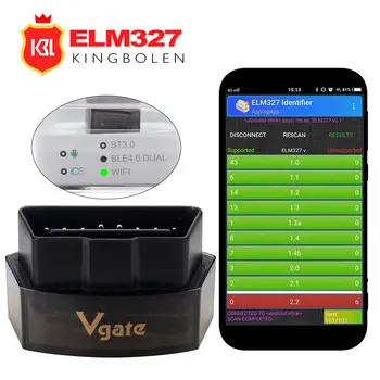 

Vgate ELM327 ICar Pro Bluetooth 4.0/3.0/WIFI OBD 2 Scanner For Android/IOS Car Diagnostic Tool ELM327 Bluetooth/Wifi Code Reader